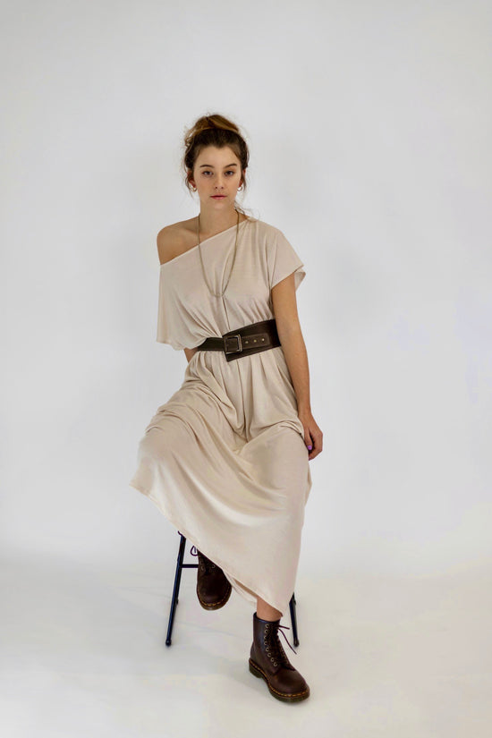 Image Title Asymmetric Leather Belt